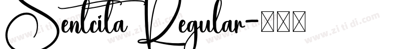 Sentcita Regular字体转换